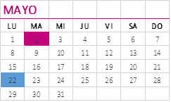 Calendario mayo 2017 obligaciones