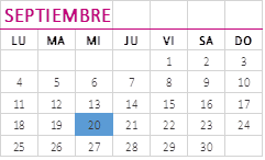 Imagen Calendario septiembre 2017 obligaciones